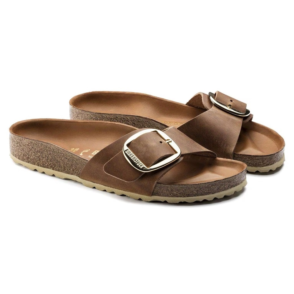 NWT Birkenstock Madrid Big Buckle in Cognac - Picture 4 of 8
